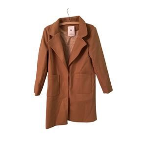 Womens Thick Brown Trench Coat - Med